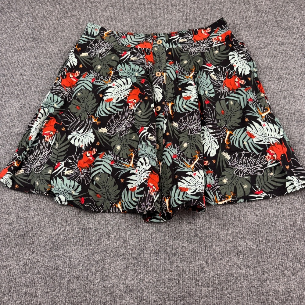 Disney Her Universe Lion King Shorts Women S Black Tropical Timon Pumbaa